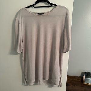 Cream knit tee - great Basic